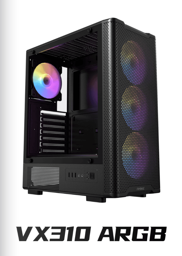 מארזי הגיימינג החדשים מסדרת Antec VX – דגמי VX310 ARGB ו-VX320 ARGB (ATX)