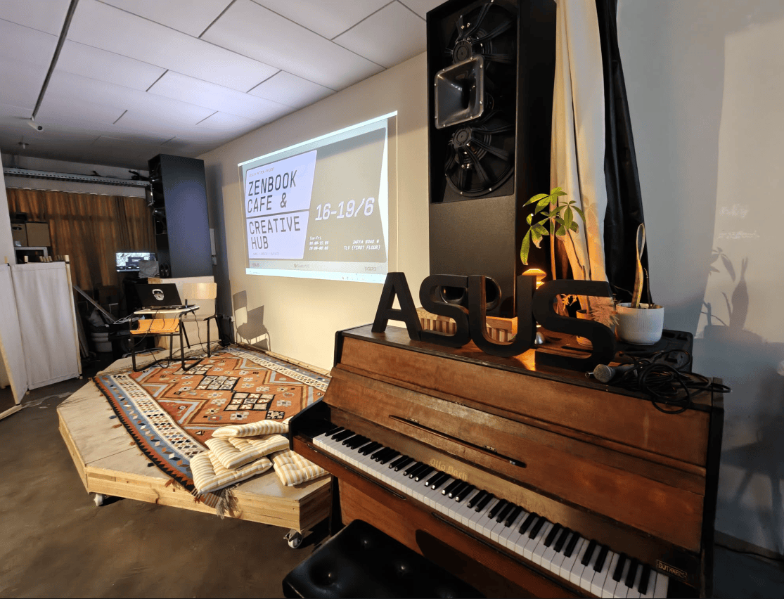 Zenbook Cafe & Creative Hub: כשאמנות, טכנולוגיה ומשחקים נפגשים בלב תל אביב