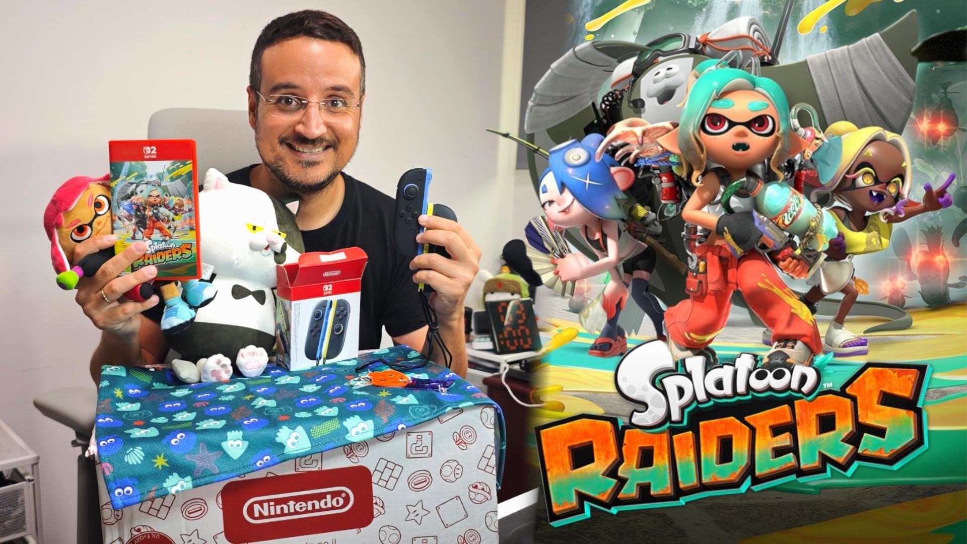 נינטנדו משיקה את Splatoon RAIDERS ואצלנו נחתה חבילת הפתעות ענקית!